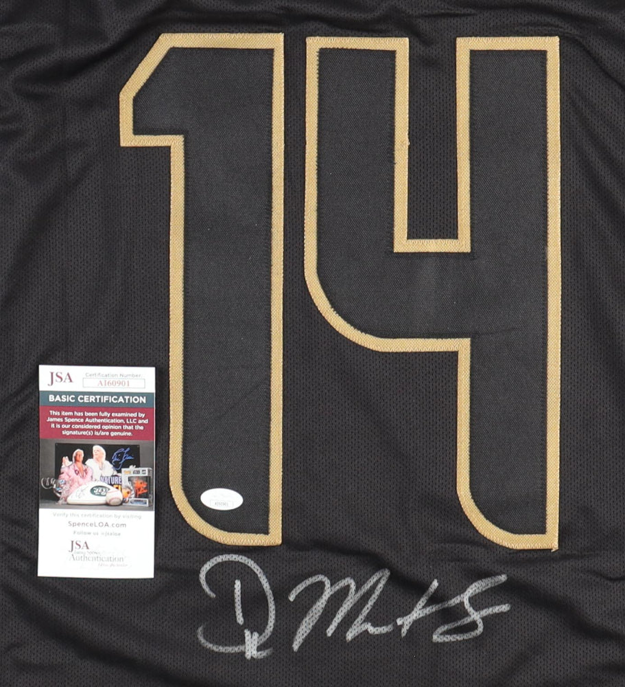 DK Metcalf Signed Black/Gold Jersey (JSA)