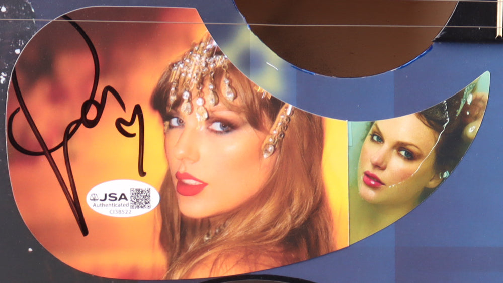 Taylor Swift Signed with a "Heart" Acoustic Guitar with "TLOAS" Insert Pickguard (JSA)