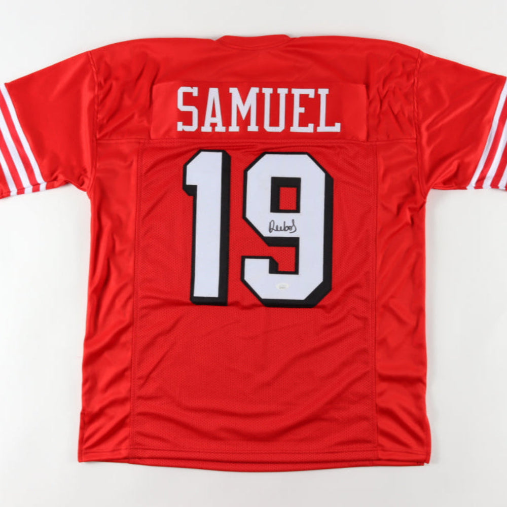 Deebo Samuel Signed Jersey (JSA)-Black Outline