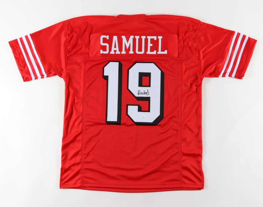 Deebo Samuel Signed Jersey (JSA)-Black Outline