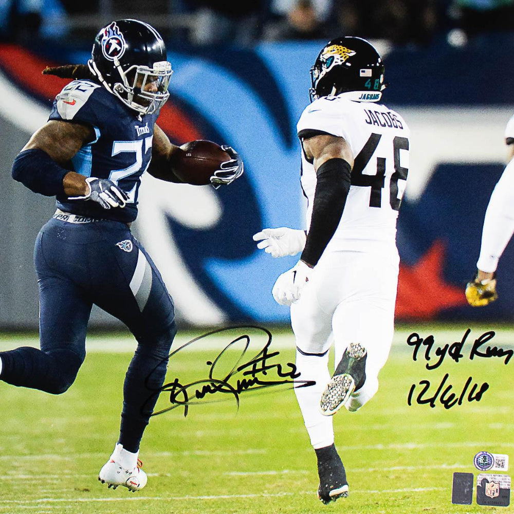 Derrick Henry Signed "99 yd Run" 16x20 Photo (Beckett Certified)