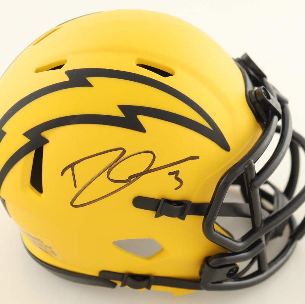 Derwin James Signed Chargers Rave Alternate Speed Mini Helmet (Beckett)