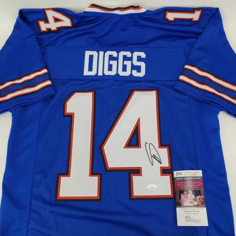 Stefon Diggs Signed Buffalo Bills Blue Jersey (JSA COA)