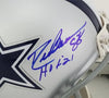 Drew Pearson “HOF 21” Signed Dallas Cowboys Mini Helmet (Beckett Witness Certified)