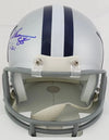 Drew Pearson “HOF 21” Signed Dallas Cowboys Mini Helmet (Beckett Witness Certified)