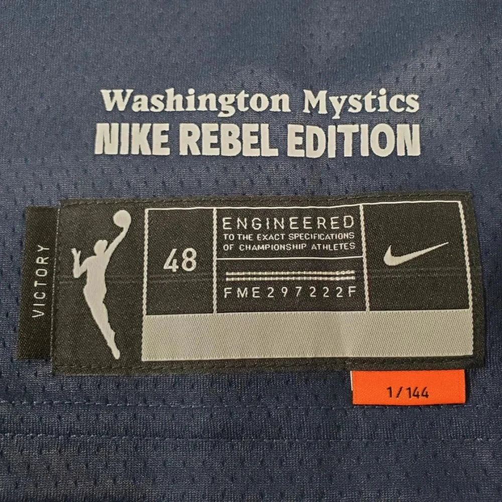 Elena Della Donne “2x WNBA MVP, WNBA Top 25” Signed Washington Mystics Nike WNBA Rebel Edition Victory Jersey (Fanatics Certified)