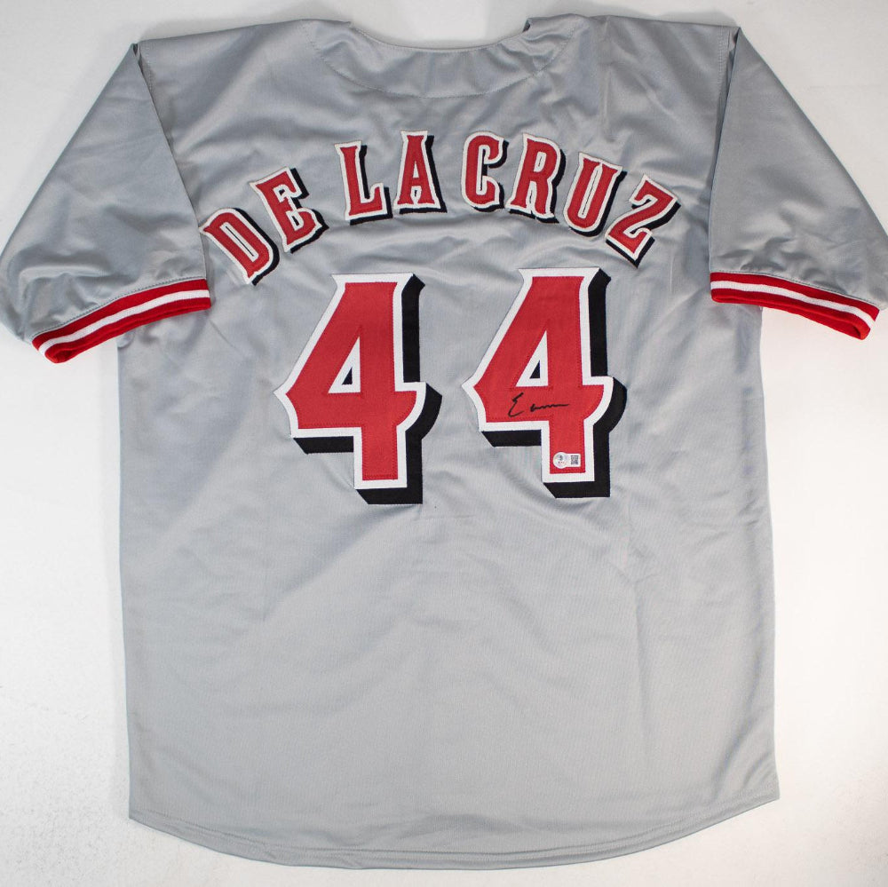 Elly De La Cruz Signed Cincinnati Reds Jersey (Beckett Witness Certified)