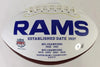 Marshall Faulk Signed Los Angeles Rams Super Bowl Logo Football (Beckett Witness Certified)