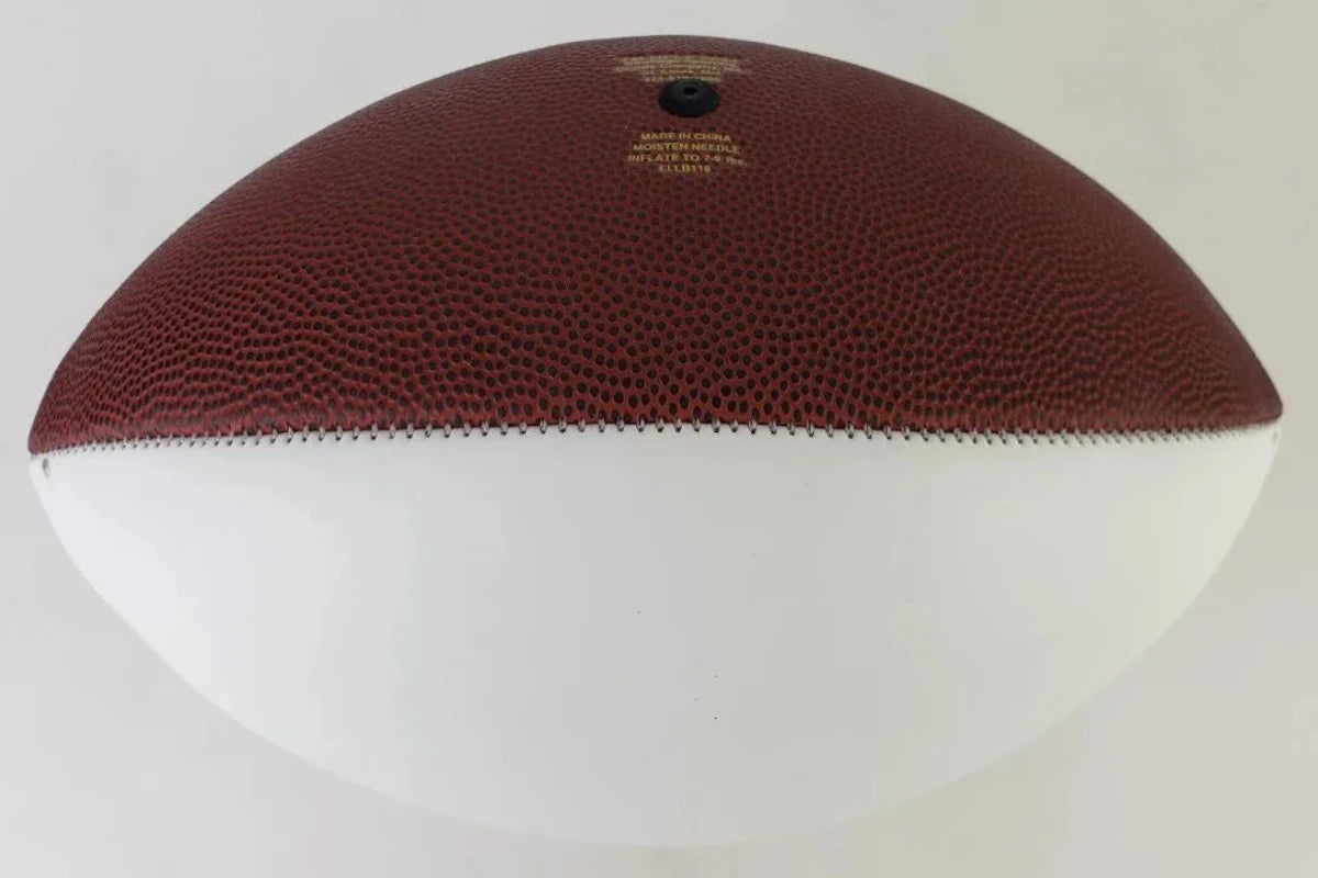 Marshall Faulk Signed Los Angeles Rams Super Bowl Logo Football (Beckett Witness Certified)