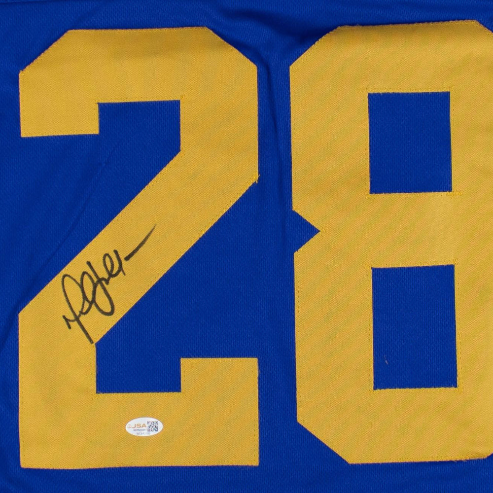 Marshall Faulk Signed St. Louis Rams Jersey (JSA)