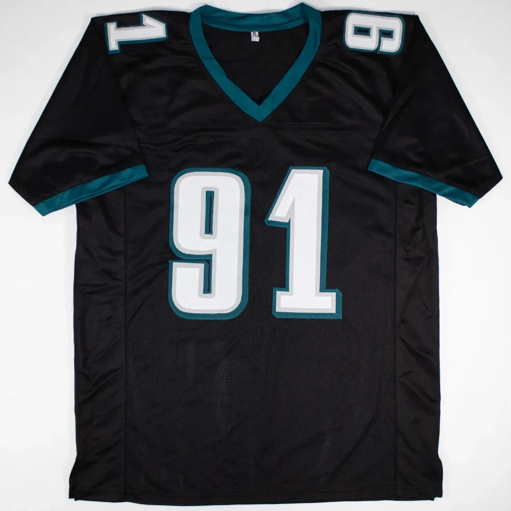 Fletcher Cox Signed Philadelphia Eagles Black Jersey (Beckett Witness Certified)