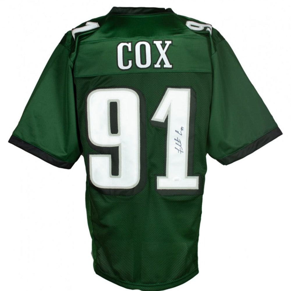 Fletcher Cox Signed Philadelphia Eagles Green Jersey (JSA Witness COA)