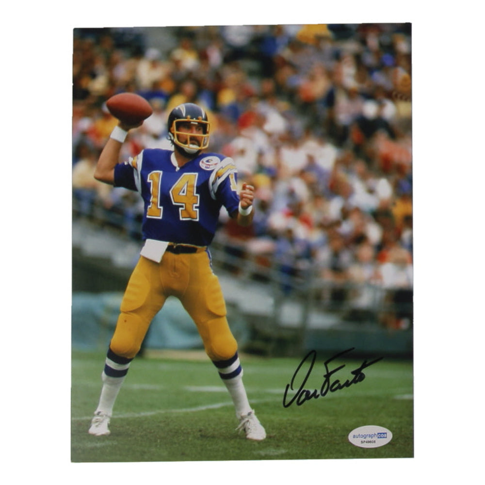 Dan Fouts Signed Chargers 8x10 Photo (ACOA)