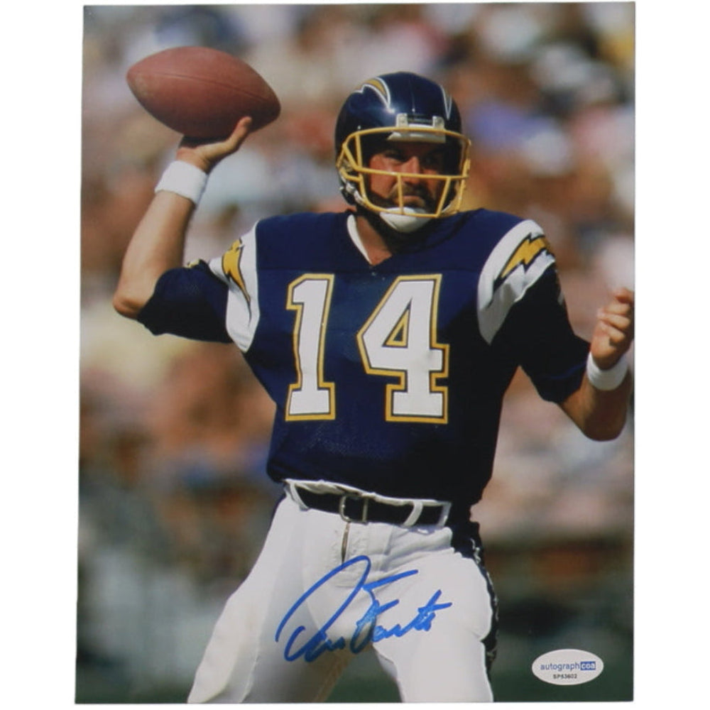 Dan Fouts Signed Chargers 8x10 Photo (ACOA) (2)