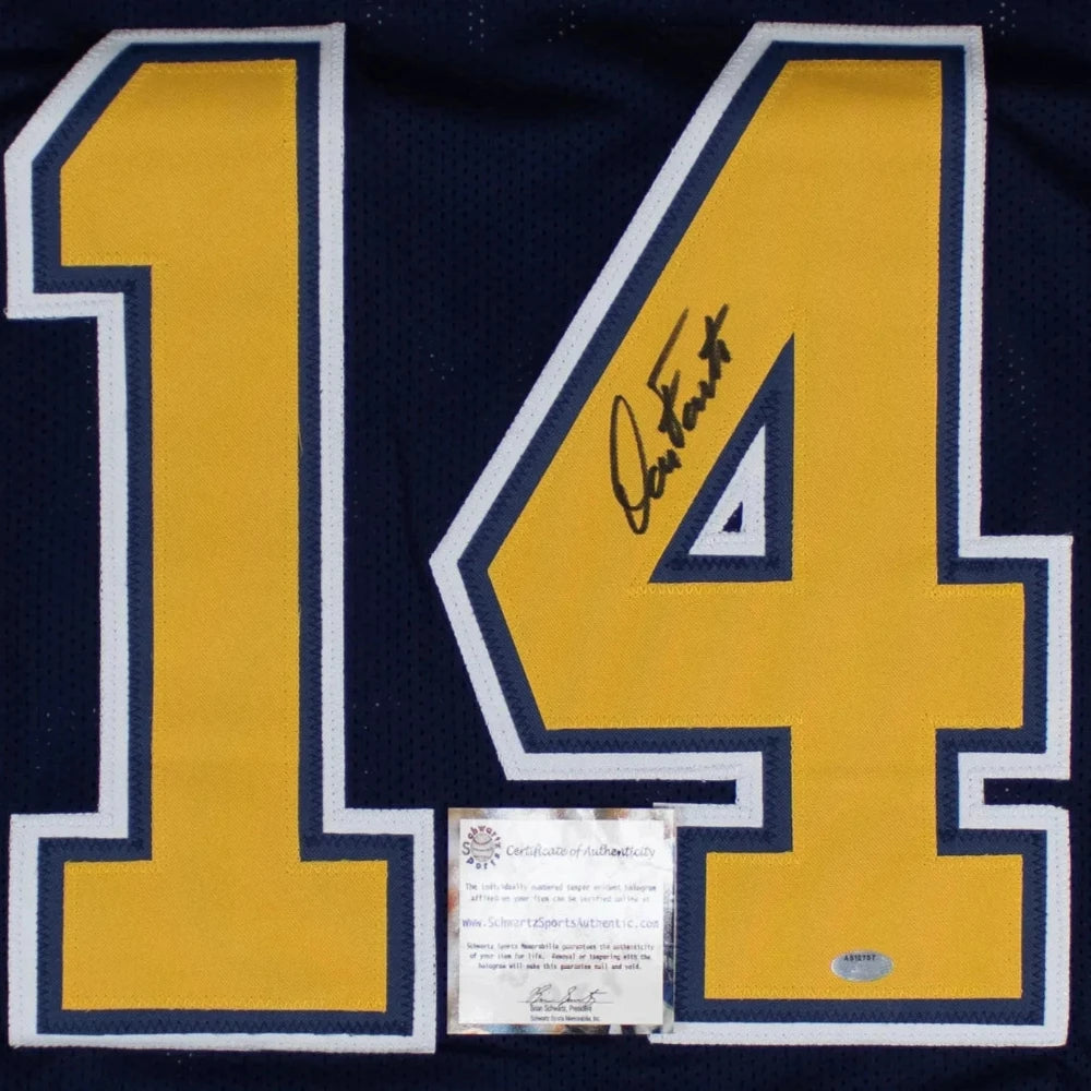 Dan Fouts Signed San Diego Chargers Jersey Schwartz Sports COA GSSM