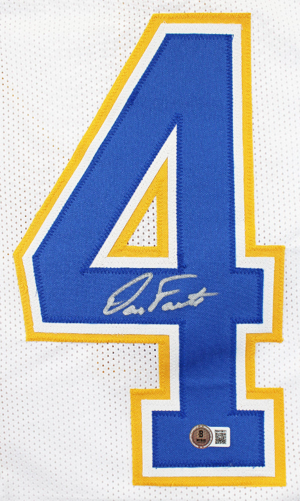 Dan Fouts Signed White Jersey (Beckett)