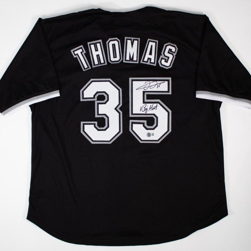 Frank Thomas "Big Hurt" Signed Chicago White Sox Jersey (Beckett Witness Certified)