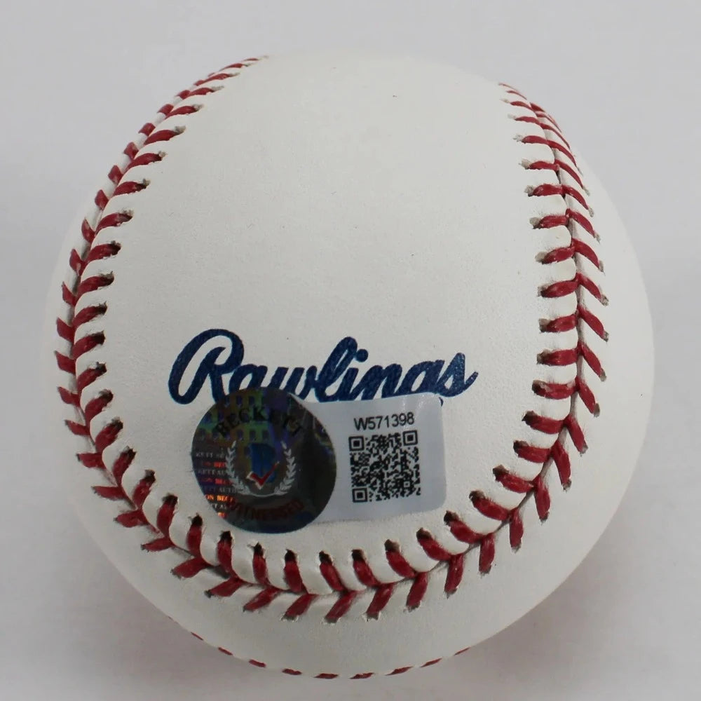 Frank Thomas Signed Hall Of Fame OML Baseball (Beckett Witness Certified)