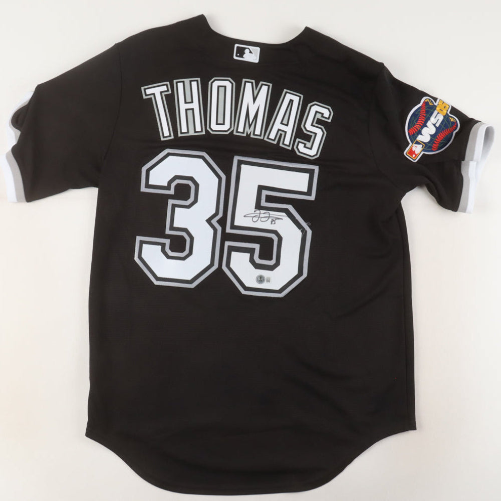 Frank Thomas Signed White Sox Nike Jersey With 2005 World Series Patch (Beckett)