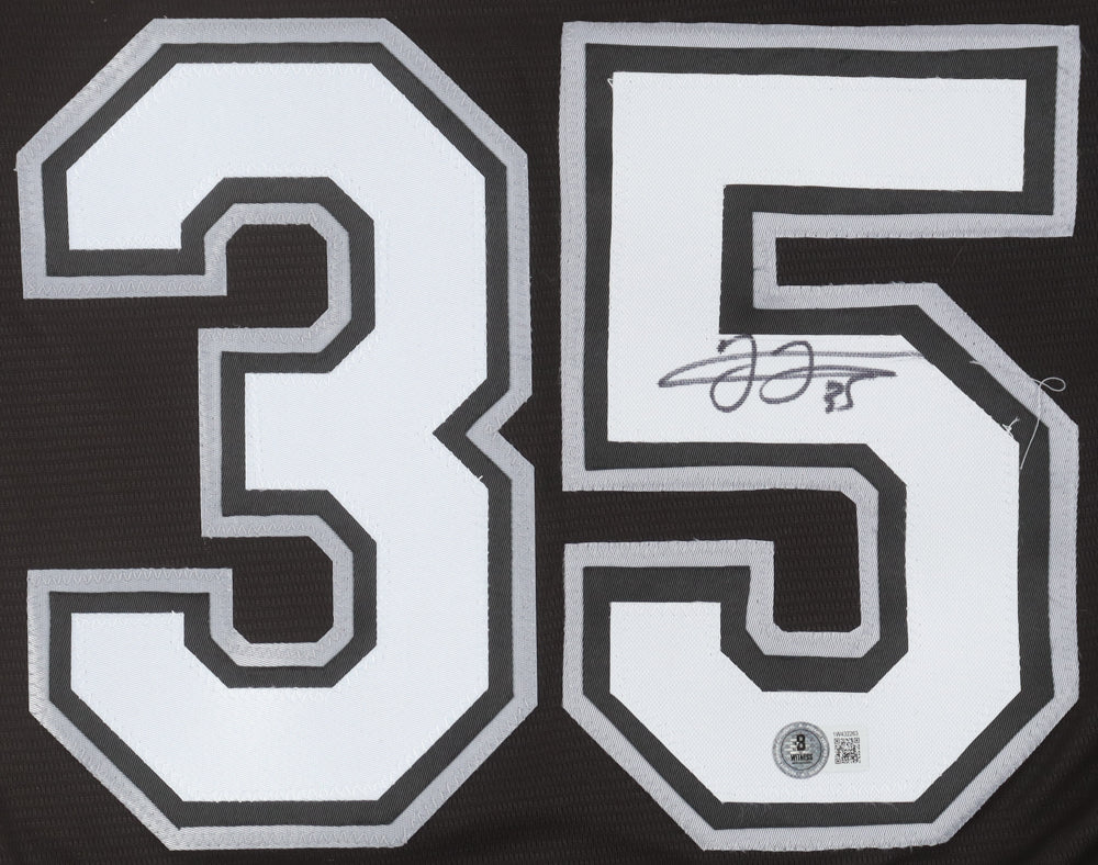 Frank Thomas Signed White Sox Nike Jersey With 2005 World Series Patch (Beckett)