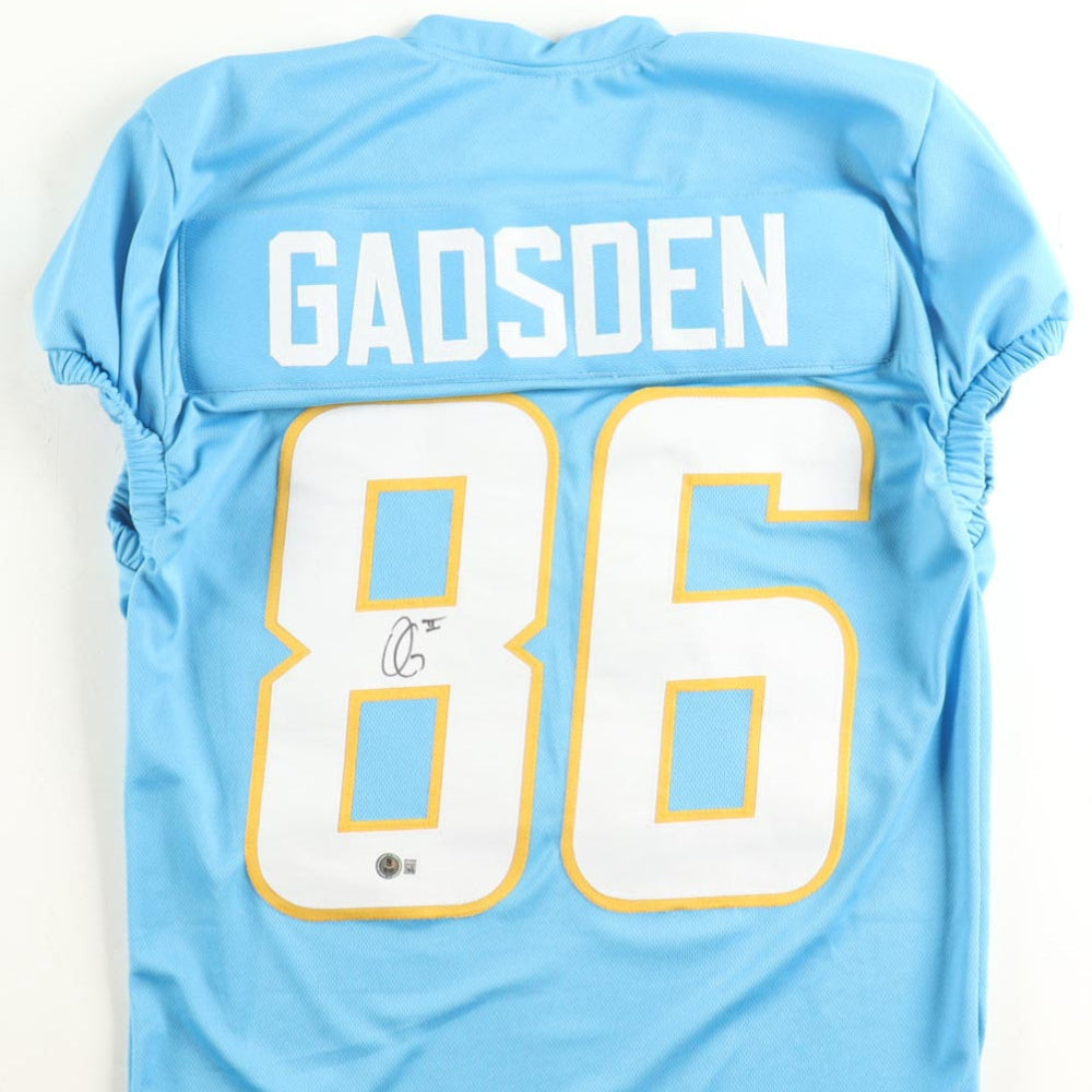 Oronde Gadsden Signed Chargers Blue Jersey (Beckett)
