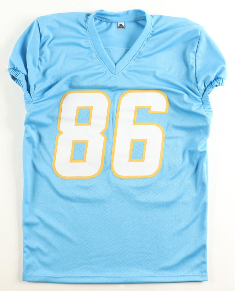 Oronde Gadsden Signed Chargers Blue Jersey (Beckett)