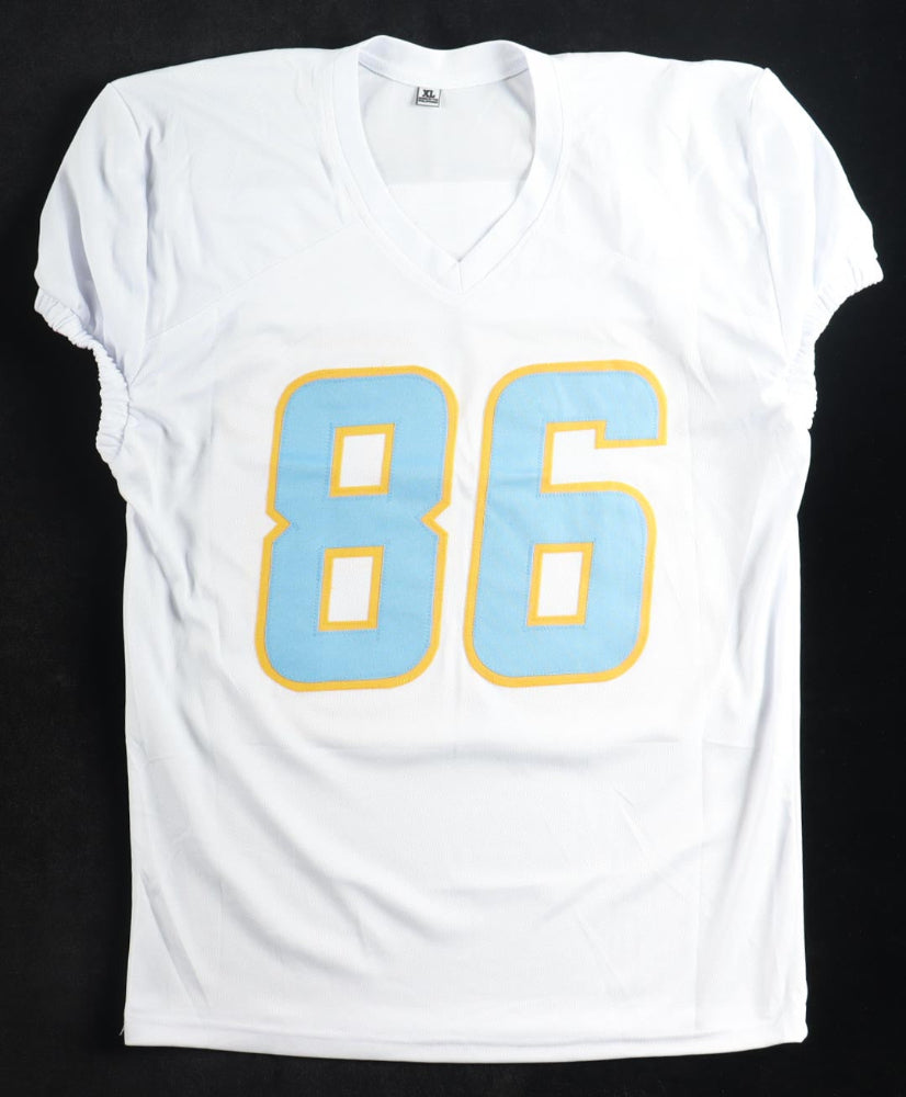 Oronde Gadsden Signed Chargers White Jersey (Beckett)