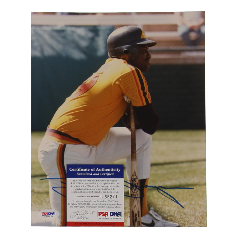 Tony Gwynn Signed Padres 8x10 Photo (2) (PSA)