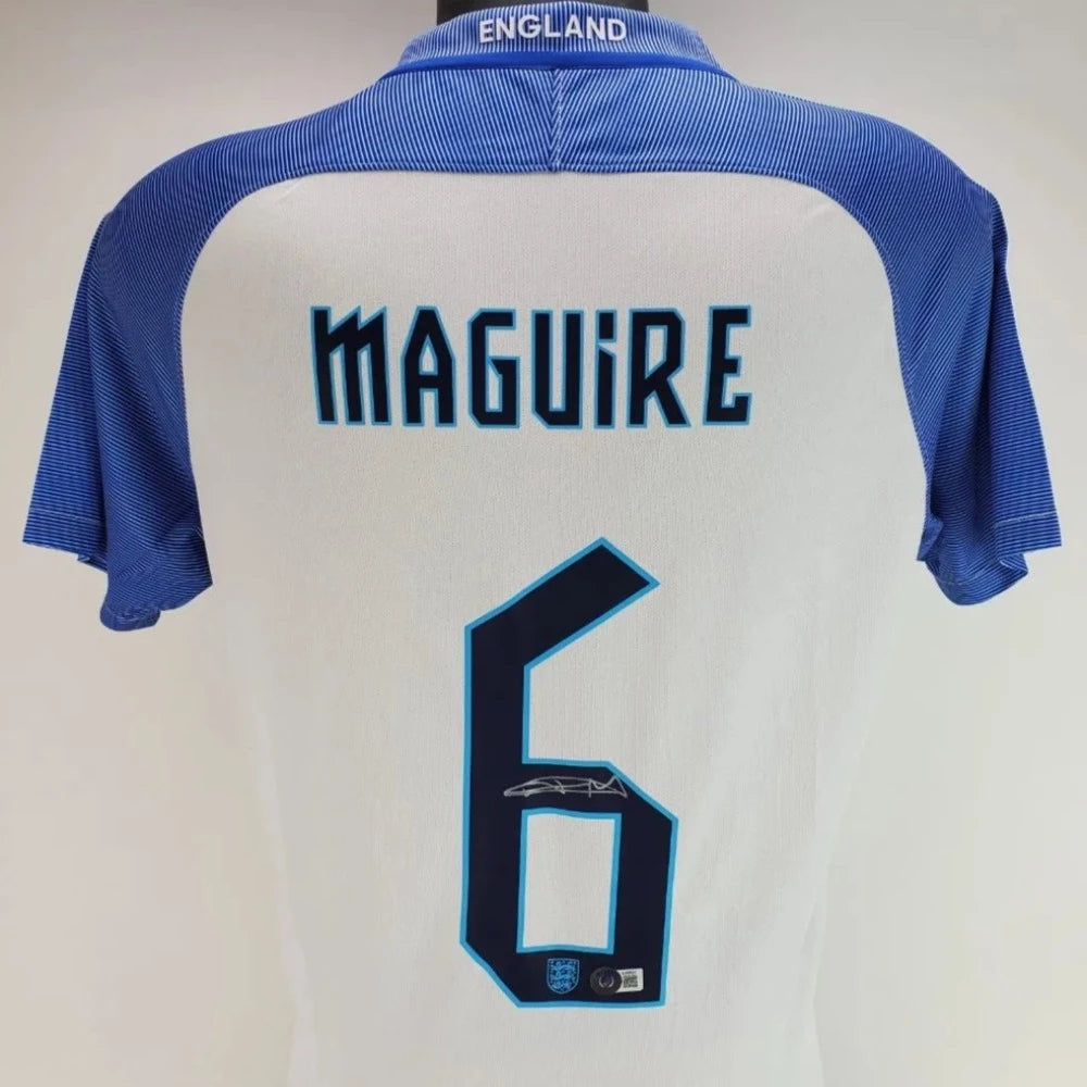 Harry Maguire Signed England National Team Soccer Jersey (Beckett)