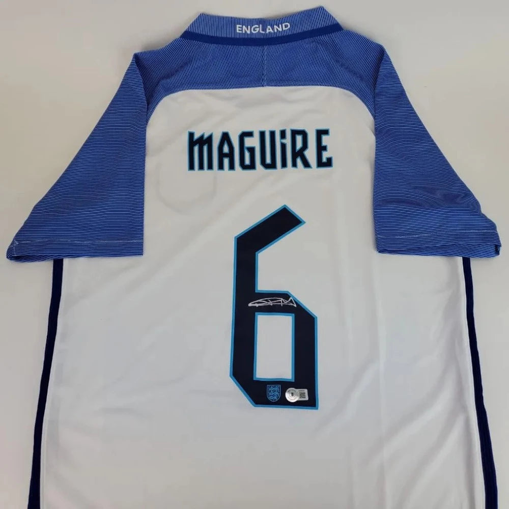 Harry Maguire Signed England National Team Soccer Jersey (Beckett)