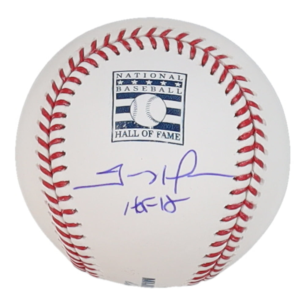 Trevor Hoffman Signed OML Hall Of Fame Logo Baseball Inscribed "HOF 18" (Beckett)