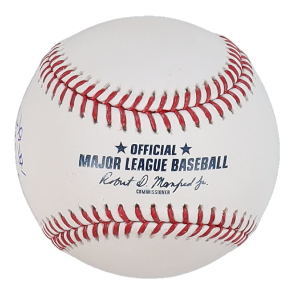 Trevor Hoffman Signed OML Hall Of Fame Logo Baseball Inscribed &quot;HOF 18&quot; (Beckett)