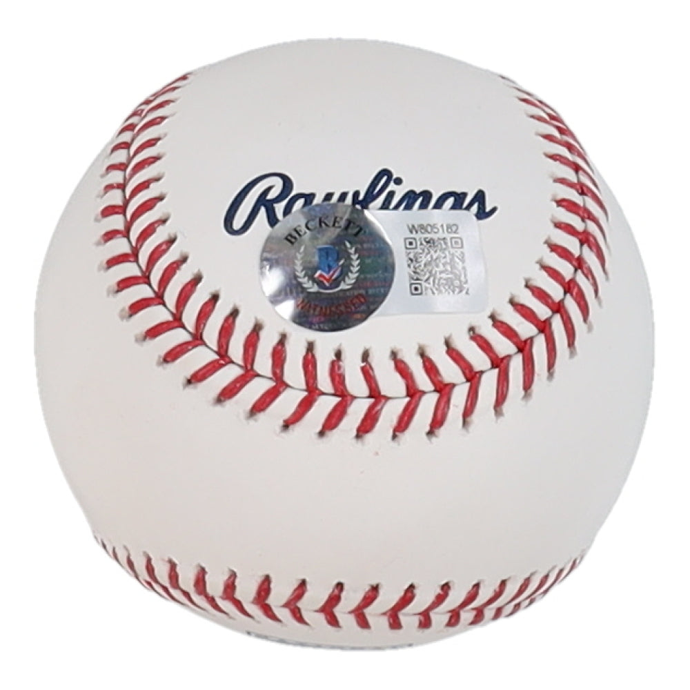 Trevor Hoffman Signed OML Hall Of Fame Logo Baseball Inscribed &quot;HOF 18&quot; (Beckett)