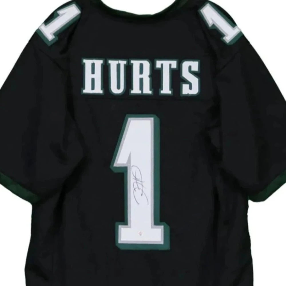 Jalen Hurts Autographed Philadelphia Eagles Green Custom Jersey
