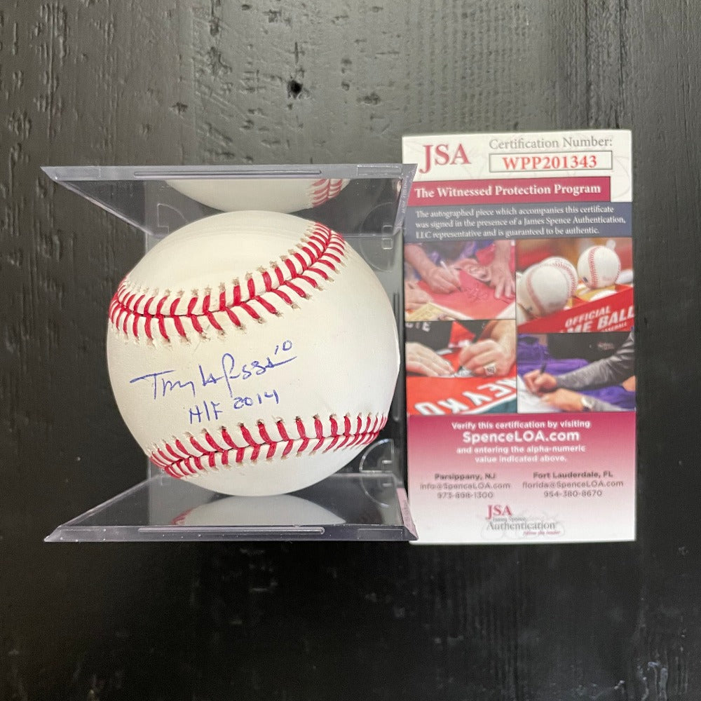 Tony LaRussa Signed OML Baseball Inscribed "HOF 2014" (JSA)