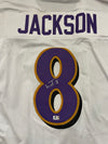 Lamar Jackson Signed White Jersey (Global)