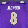 Lamar Jackson Signed Color Rush Purple Jersey (JSA)