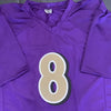 Lamar Jackson Signed Color Rush Purple Jersey (JSA)