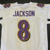 Lamar Jackson Signed White Jersey (Global)