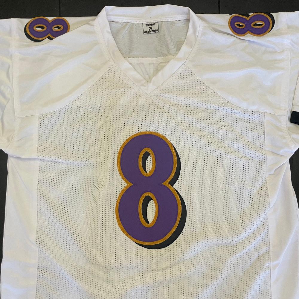 Lamar Jackson Signed White Jersey (Global)