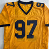 Aidan Hutchinson Signed Michigan Yellow Jersey (Beckett)