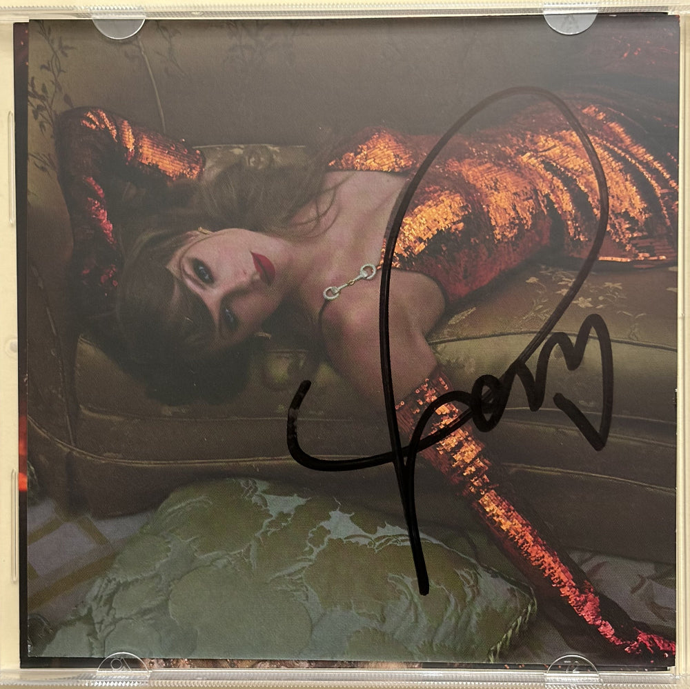 Taylor Swift Signed "The Life of a Showgirl" CD Insert with Case &amp; Disc (3)