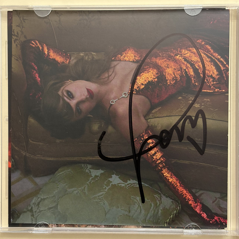 Taylor Swift Signed "The Life of a Showgirl" CD Insert with Case &amp; Disc (3)