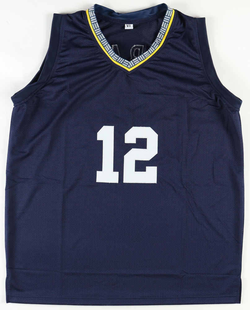 Ja Morant Signed Blue Jersey (Beckett)