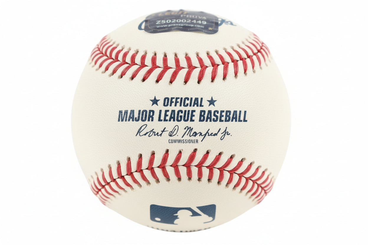 Jacob Misiorowski Signed OML Baseball Inscribed "The Miz" (Prova)