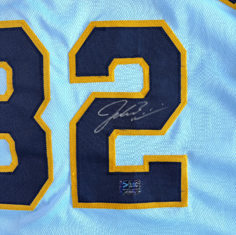 Jacob Misiorowski Signed Brewers Powder Blue Jersey (Prova)