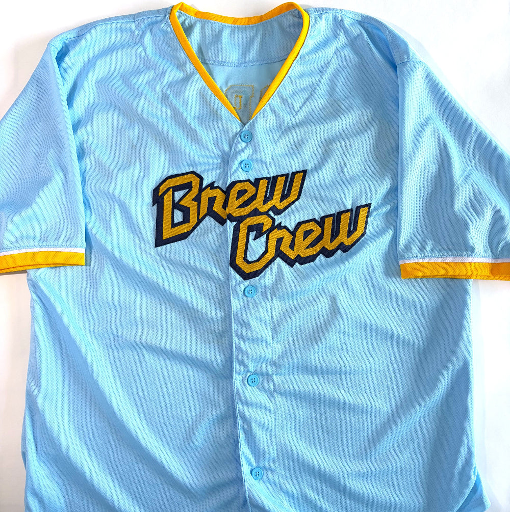 Jacob Misiorowski Signed Brewers Powder Blue Jersey (Prova)