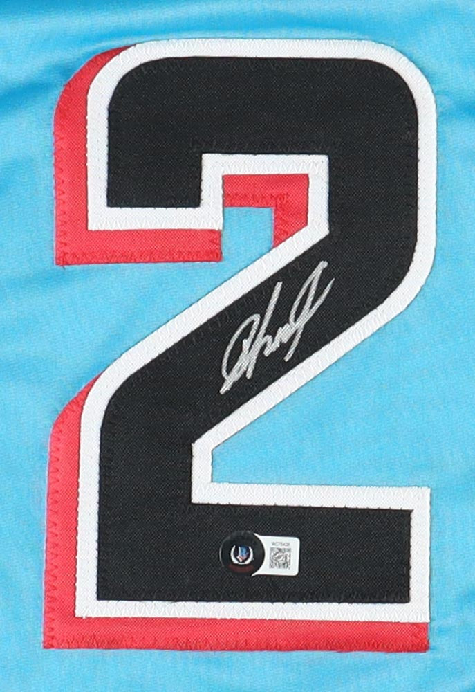 Jazz Chisholm Jr. Signed Miami Marlins Jersey (Beckett)