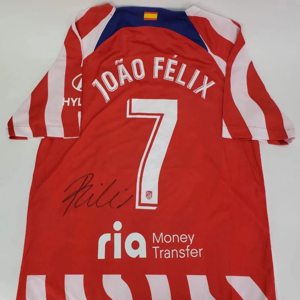 João Félix Autographed Atlético Madrid Nike Soccer Jersey (2) (Players Ink Certified)
