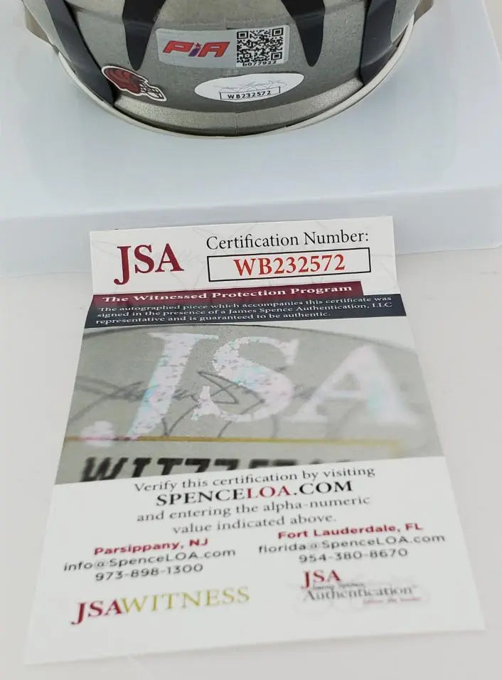 Joe Mixon Signed Cincinatti Bengals Flash Alternate Speed Mini Helmet (JSA &amp; Players Ink Certified)